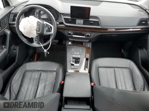 2020 Audi Q5 Premium with VIN WA1ANAFY8L2053198, listed as a Copart auction lot 55269495 with Not provided miles and Salvage title. Bid and sale history available at DreamBid. Image 8.