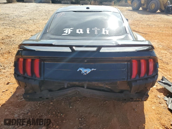 2018 Ford Mustang EcoBoost with VIN 1FA6P8TH6J5153854, listed as a Copart auction lot 49297695 with 74,670 mi miles and Salvage Title. Bid and sale history available at carsss.com. Image 6.