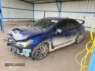 2020 Subaru WRX STI with VIN JF1VA2S68L9817545, listed as a Copart auction lot 48251805 with 49,106 mi miles and Salvage Title. Bid and sale history available at carsss.com. Image 1.