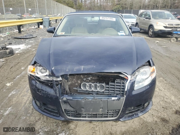 2009 Audi A4 2.0T with VIN WAUDF48HX9K009501, listed as a Copart auction lot 89257785 with 132,066 mi miles and Salvage Title. Bid and sale history available at carsss.com. Image 5.