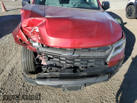 2021 Chevrolet Colorado 2WD Work Truck with VIN 1GCGSBEN0M1174272, listed as a Copart auction lot 84538594 with 58,052 mi miles and Salvage title. Bid and sale history available at DreamBid. Image 11.
