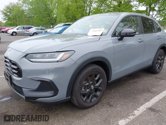 2024 Honda HR-V Sport with VIN 3CZRZ2H57RM735474, listed as a IAAI auction lot 42169311 with 12,001 mi miles and . Bid and sale history available at DreamBid. Image 2.