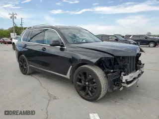 2022 BMW X7 xDrive40i with VIN 5UXCW2C05N9N00658, listed as a Copart auction lot 52007945 with 23,690 mi miles and Salvage Title. Bid and sale history available at carsss.com. Image 4.