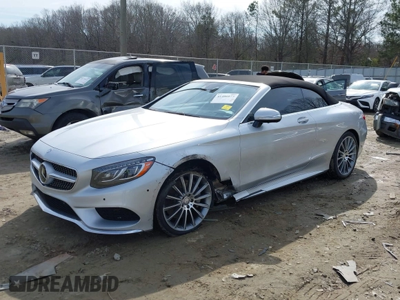 2017 Mercedes-Benz S 550 with VIN WDDXK8CB1HA019169, listed as a IAAI auction lot 41406073 with 17,581 mi miles and . Bid and sale history available at DreamBid. Image 18.