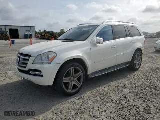 2012 Mercedes-Benz GL-Class GL 550 with VIN 4JGBF8GE5CA772625, listed as a Copart auction lot 51594395 with 218,271 mi miles and Salvage Title. Bid and sale history available at carsss.com. Image 1.