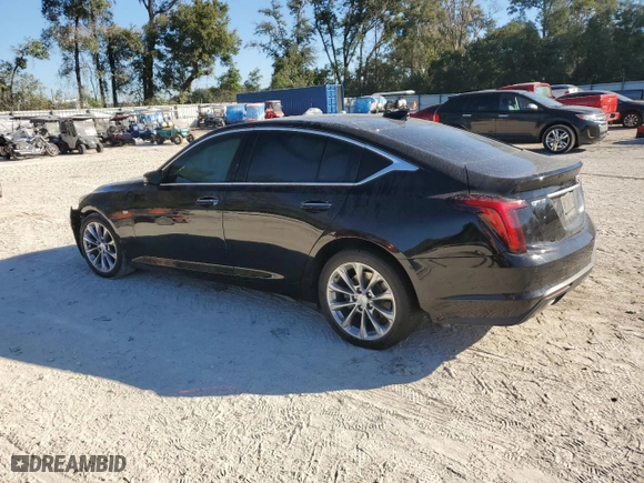 2021 Cadillac CT5 Premium Luxury with VIN 1G6DN5RK7M0145405, listed as a Copart auction lot 82403204 with 54,831 mi miles and Salvage Title. Bid and sale history available at carsss.com. Image 2.