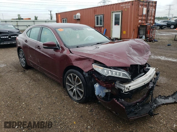 2016 Acura TLX V6 Advance with VIN 19UUB3F76GA000351, listed as a Copart auction lot 64806534 with 0 mi miles and Salvage Title. Bid and sale history available at carsss.com. Image 4.