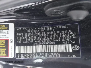 2012 Toyota Avalon with VIN 4T1BK3DB0CU450160, listed as a IAAI auction lot 41597172 with 197,284 mi miles. Bid and sale history available at carsss.com. Image 9.