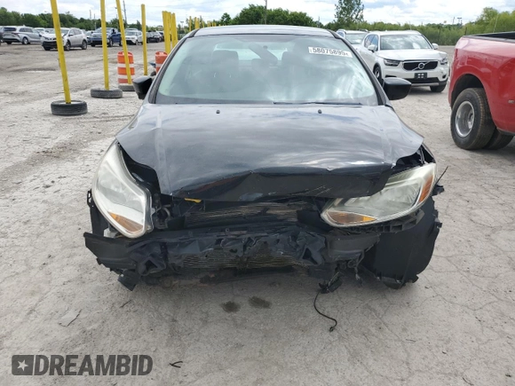 2012 Ford Focus SE with VIN 1FAHP3F25CL170193, listed as a Copart auction lot 58075895 with 180,689 mi miles and Salvage title. Bid and sale history available at DreamBid. Image 5.