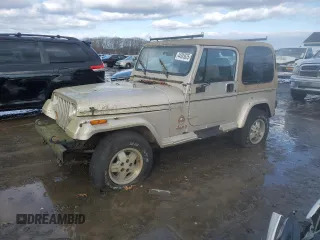 1995 Jeep Wrangler Sahara with VIN 1J4FY49S8SP207576, listed as a Copart auction lot 44385635 with 0 mi miles and Clean Title. Bid and sale history available at carsss.com. Image 1.