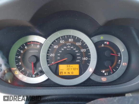 2009 Toyota RAV4 with VIN 2T3BK33V49W012091, listed as a IAAI auction lot 41723727 with 107,704 mi miles. Bid and sale history available at carsss.com. Image 7.