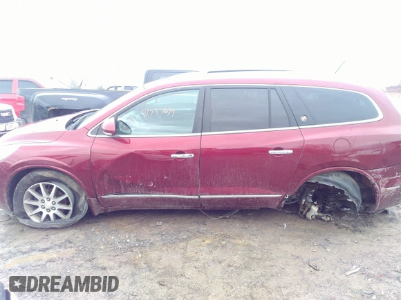 2015 Buick Enclave Leather with VIN 5GAKVBKD9FJ224801, listed as a IAAI auction lot 41737679 with 100,115 mi miles and . Bid and sale history available at carsss.com. Image 14.