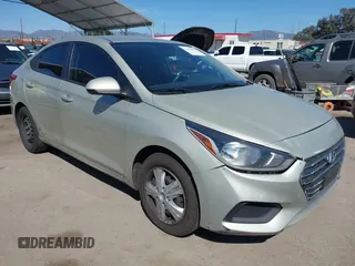 2019 Hyundai Accent SE with VIN 3KPC24A37KE087123, listed as a IAAI auction lot 41837687 with 99,443 mi miles. Bid and sale history available at carsss.com. Image 1.