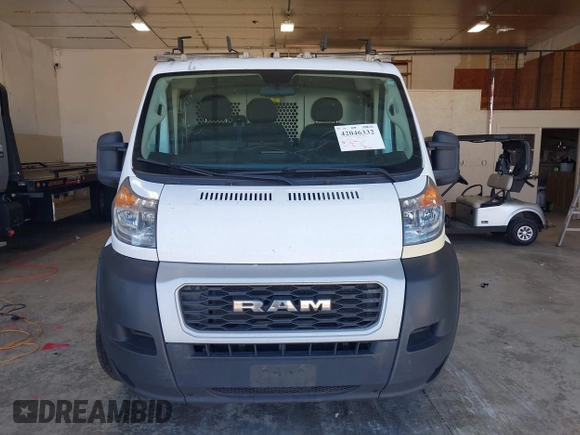 2019 Ram ProMaster Cargo with VIN 3C6TRVAG8KE500145, listed as a IAAI auction lot 42046332 with 216,872 mi miles and . Bid and sale history available at DreamBid. Image 11.