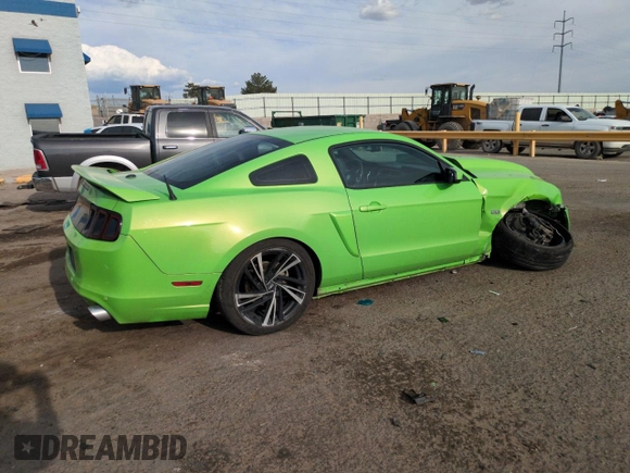 2013 Ford Mustang GT with VIN 1ZVBP8CF7D5264275, listed as a Copart auction lot 59136705 with 110,088 mi miles and Salvage title. Bid and sale history available at DreamBid. Image 3.