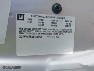 2004 Chevrolet Impala LS with VIN 2G1WH52K349400525, listed as a IAAI auction lot 41758280 with 398,061 mi miles. Bid and sale history available at carsss.com. Image 9.