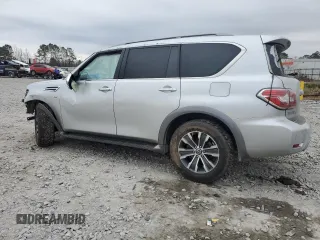 2020 Nissan Armada SL with VIN JN8AY2NDXL9108859, listed as a Copart auction lot 43950305 with 0 mi miles and Salvage Title. Bid and sale history available at carsss.com. Image 2.
