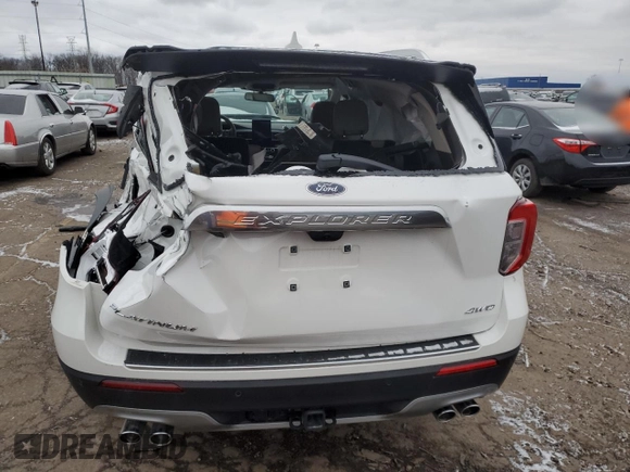 2023 Ford Explorer Platinum with VIN 1FM5K8HC4PGB82389, listed as a Copart auction lot 87203834 with 3,831 mi miles and Salvage title. Bid and sale history available at DreamBid. Image 6.