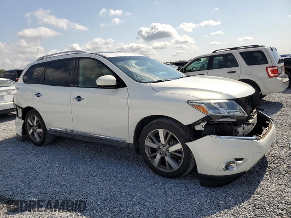 2014 Nissan Pathfinder SL with VIN 5N1AR2MN3EC675970, listed as a Copart auction lot 55131845 with 152,375 mi miles and Salvage Title. Bid and sale history available at DreamBid. Image 4.