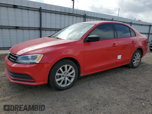 2015 Volkswagen Jetta SE z VIN 3VWD17AJ1FM267584, wystawiony jako Copart lot #55093375 z przebiegiem 159 938 mil mil oraz Szkoda całkowita • Salvage title. Historia ofert i sprzedaży dostępna na DreamBid. Obrazek 1.