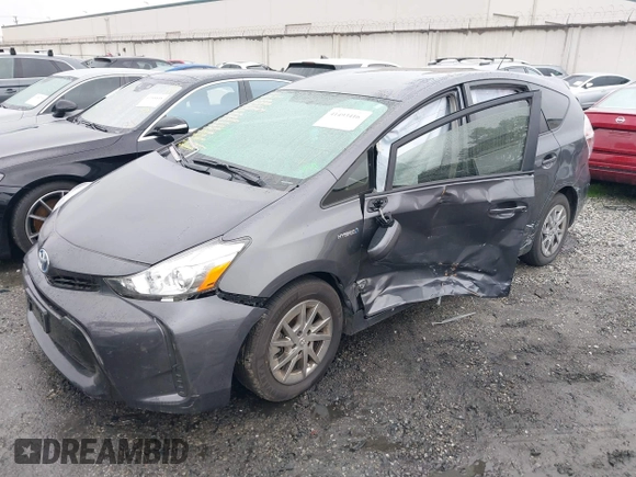 2017 Toyota Prius v Two with VIN JTDZN3EU6HJ069884, listed as a IAAI auction lot 41493416 with 37,716 mi miles. Bid and sale history available at carsss.com. Image 2.