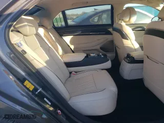 2020 Genesis G90 3.3T Premium with VIN KMTF34PA3LU083249, listed as a Copart auction lot 77643584 with 15,230 mi miles and Salvage Title. Bid and sale history available at carsss.com. Image 10.