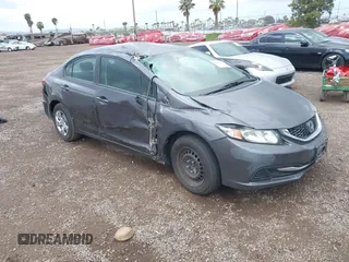 2014 Honda Civic Sedan LX with VIN 19XFB2F54EE032323, listed as a IAAI auction lot 41914357 with 133,223 mi miles. Bid and sale history available at carsss.com. Image 1.