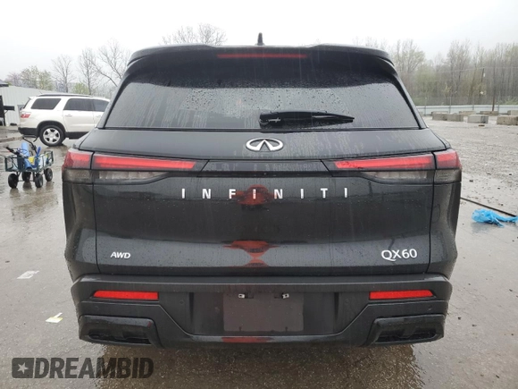 2023 Infiniti QX60 Luxe z VIN 5N1DL1FS9PC356071, wystawiony jako Copart lot #51439755 z przebiegiem 31 184 mil mil oraz Szkoda całkowita • Salvage title. Historia ofert i sprzedaży dostępna na DreamBid. Obrazek 6.