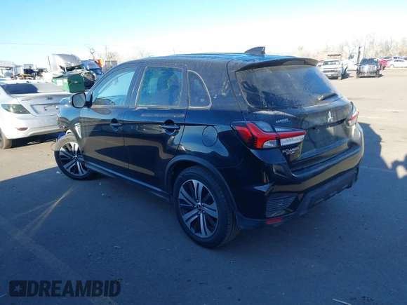 2022 Mitsubishi Outlander Sport ES with VIN JA4ARUAUXNU007857, listed as a IAAI auction lot 41377573 with 42,171 mi miles. Bid and sale history available at carsss.com. Image 3.