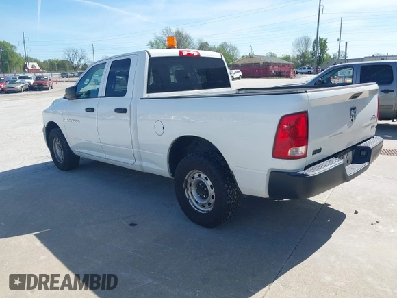 2012 Ram 1500 Tradesman with VIN 1C6RD7FP6CS204701, listed as a IAAI auction lot 42083619 with 194,860 mi miles. Bid and sale history available at carsss.com. Image 3.