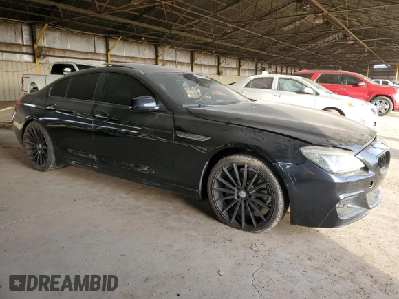 2014 BMW 6 Series 650i with VIN WBA6B2C52ED129040, listed as a Copart auction lot 83829924 with 116,674 mi miles and Salvage Title. Bid and sale history available at DreamBid. Image 4.