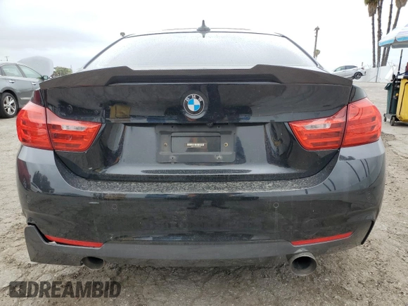2014 BMW 4 Series 435i with VIN WBA3R1C58EK192065, listed as a Copart auction lot 55783635 with Not provided miles and Salvage title. Bid and sale history available at DreamBid. Image 6.