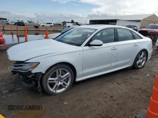 2016 Audi A6 Premium Plus with VIN WAUGFAFC1GN127063, listed as a Copart auction lot 59421875 with 134,728 mi miles and Clean title. Bid and sale history available at DreamBid. Image 1.
