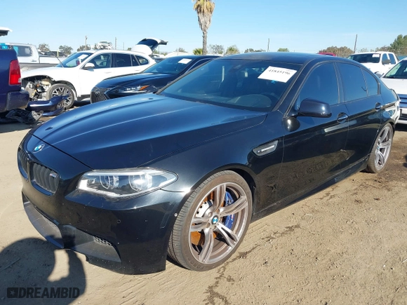 2014 BMW M5 with VIN WBSFV9C56ED097611, listed as a IAAI auction lot 41845196 with 72,215 mi miles. Bid and sale history available at carsss.com. Image 2.