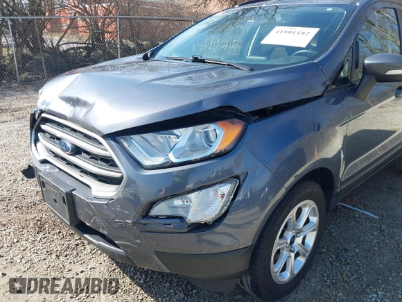 2019 Ford EcoSport SE with VIN MAJ3S2GE7KC301957, listed as a IAAI auction lot 41801182 with 81,525 mi miles and . Bid and sale history available at DreamBid. Image 19.