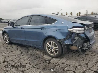 2018 Ford Fusion SE with VIN 3FA6P0HD9JR281283, listed as a Copart auction lot 49253585 with 99,777 mi miles and Salvage Title. Bid and sale history available at carsss.com. Image 2.