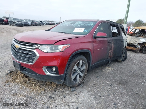2018 Chevrolet Traverse LT Leather with VIN 1GNERHKW8JJ284413, listed as a IAAI auction lot 41612623 with 59,756 mi miles. Bid and sale history available at carsss.com. Image 2.