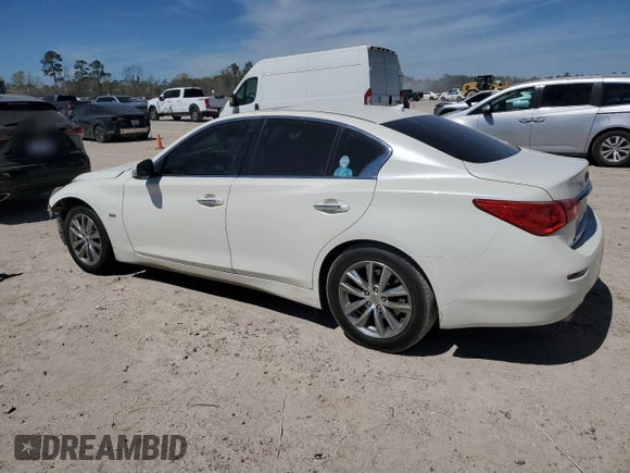 2016 Infiniti Q50 3.0t Premium with VIN JN1EV7AP9GM305451, listed as a Copart auction lot 49553185 with 141,710 mi miles and Salvage Title. Bid and sale history available at carsss.com. Image 2.