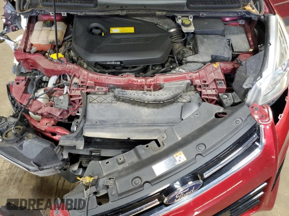 2016 Ford Escape Titanium with VIN 1FMCU9JX4GUB05060, listed as a Copart auction lot 48580915 with 76,800 mi miles and Salvage Title. Bid and sale history available at carsss.com. Image 12.