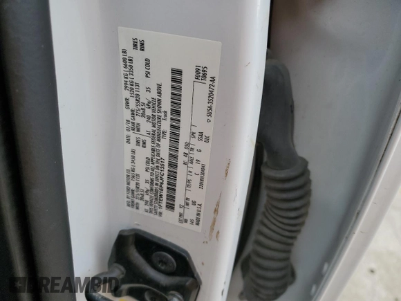 2018 Ford F-150 XL with VIN 1FTEW1EP6JFC13517, listed as a Copart auction lot 57964965 with Not provided miles and Salvage title. Bid and sale history available at DreamBid. Image 12.