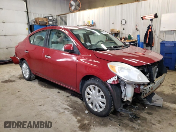 2012 Nissan Versa SV with VIN 3N1CN7AP2CL803079, listed as a Copart auction lot 50650645 with 132,842 mi miles and Salvage Title. Bid and sale history available at carsss.com. Image 4.