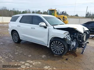2024 Hyundai Palisade Calligraphy with VIN KM8R74GE5RU727664, listed as a IAAI auction lot 41597042 with 12,161 mi miles. Bid and sale history available at carsss.com. Image 1.