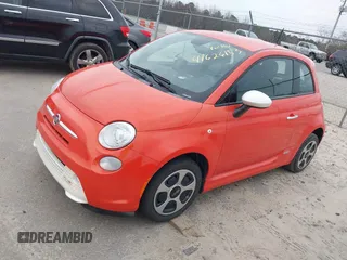 2013 FIAT 500e with VIN 3C3CFFGE1DT750990, listed as a IAAI auction lot 41626153 with 36,079 mi miles. Bid and sale history available at carsss.com. Image 2.