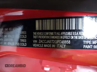 2016 Jeep Renegade Latitude z VIN ZACCJABT2GPC48858, wystawiony jako IAAI lot #42465822 z przebiegiem 67 705 mil mil oraz . Historia ofert i sprzedaży dostępna na DreamBid. Obrazek 9.