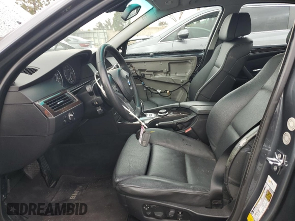 2008 BMW 5 Series 550i with VIN WBANW53568CT54587, listed as a Copart auction lot 48753895 with 334,360 mi miles and Salvage Title. Bid and sale history available at carsss.com. Image 7.