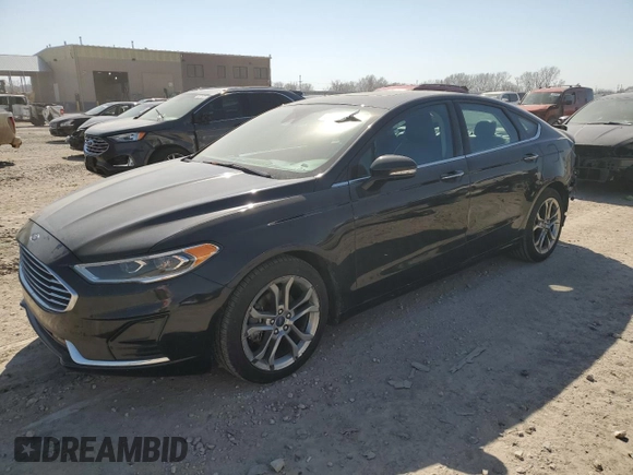 2020 Ford Fusion SEL with VIN 3FA6P0CDXLR117180, listed as a Copart auction lot 48495565 with 100,377 mi miles and Salvage title. Bid and sale history available at DreamBid. Image 1.