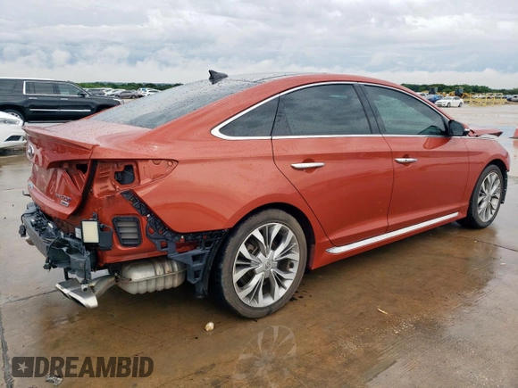 2015 Hyundai Sonata Sport z VIN 5NPE34AB8FH202424, wystawiony jako Copart lot #54832895 z przebiegiem 99 472 mil mil oraz Szkoda całkowita • Salvage title. Historia ofert i sprzedaży dostępna na DreamBid. Obrazek 3.