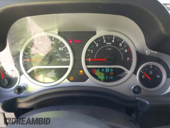 2010 Jeep Wrangler Sport with VIN 1J4AA2D11AL117404, listed as a IAAI auction lot 42012340 with 266,310 mi miles and . Bid and sale history available at carsss.com. Image 7.