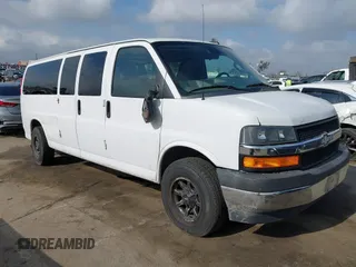 2019 Chevrolet Express Passenger LT with VIN 1GAZGPFG3K1158144, listed as a IAAI auction lot 42117432 with 120,506 mi miles and . Bid and sale history available at DreamBid. Image 1.