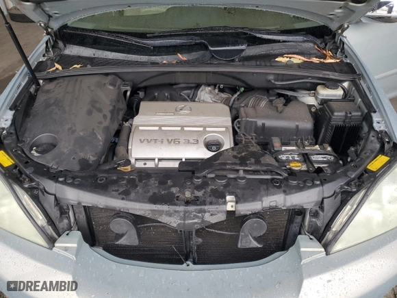 2005 Lexus RX 330 with VIN JTJGA31U350047347, listed as a Copart auction lot 44954765 with 217,444 mi miles and Salvage Title. Bid and sale history available at carsss.com. Image 12.
